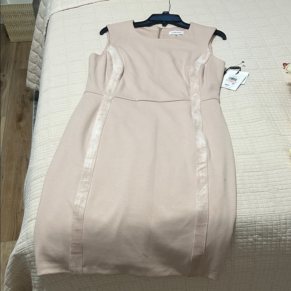 Calvin Klein Blush Pink Midi Dress